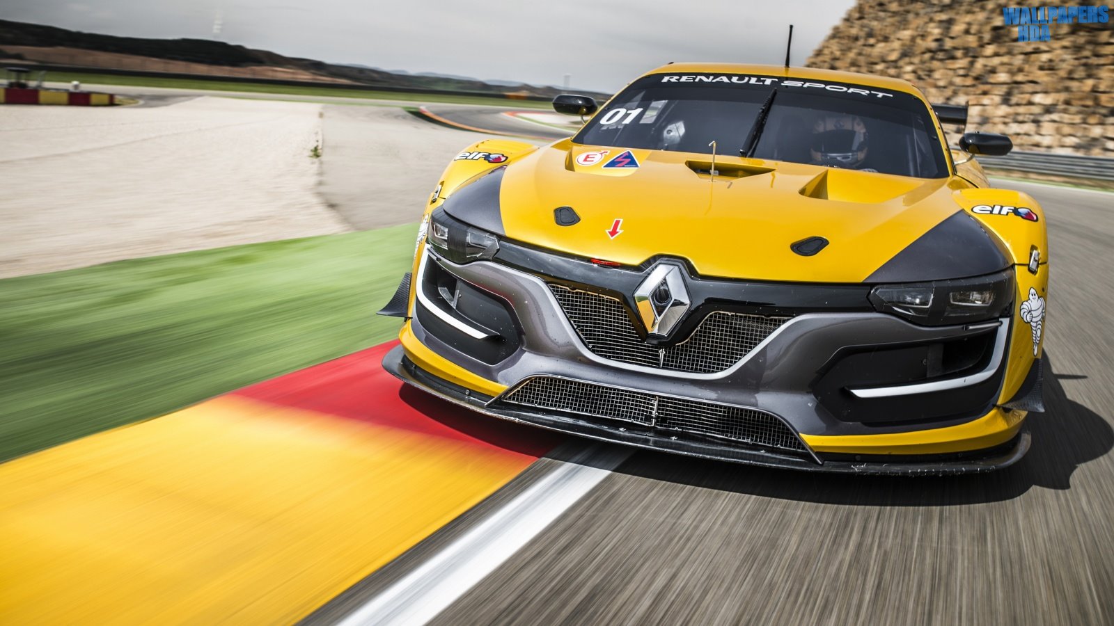 Renault sport rs racing car 1600x900