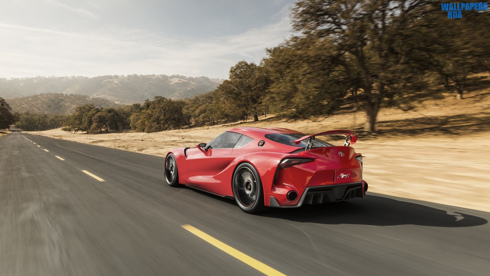 Toyota ft 1 concept car speed side view 1600x900