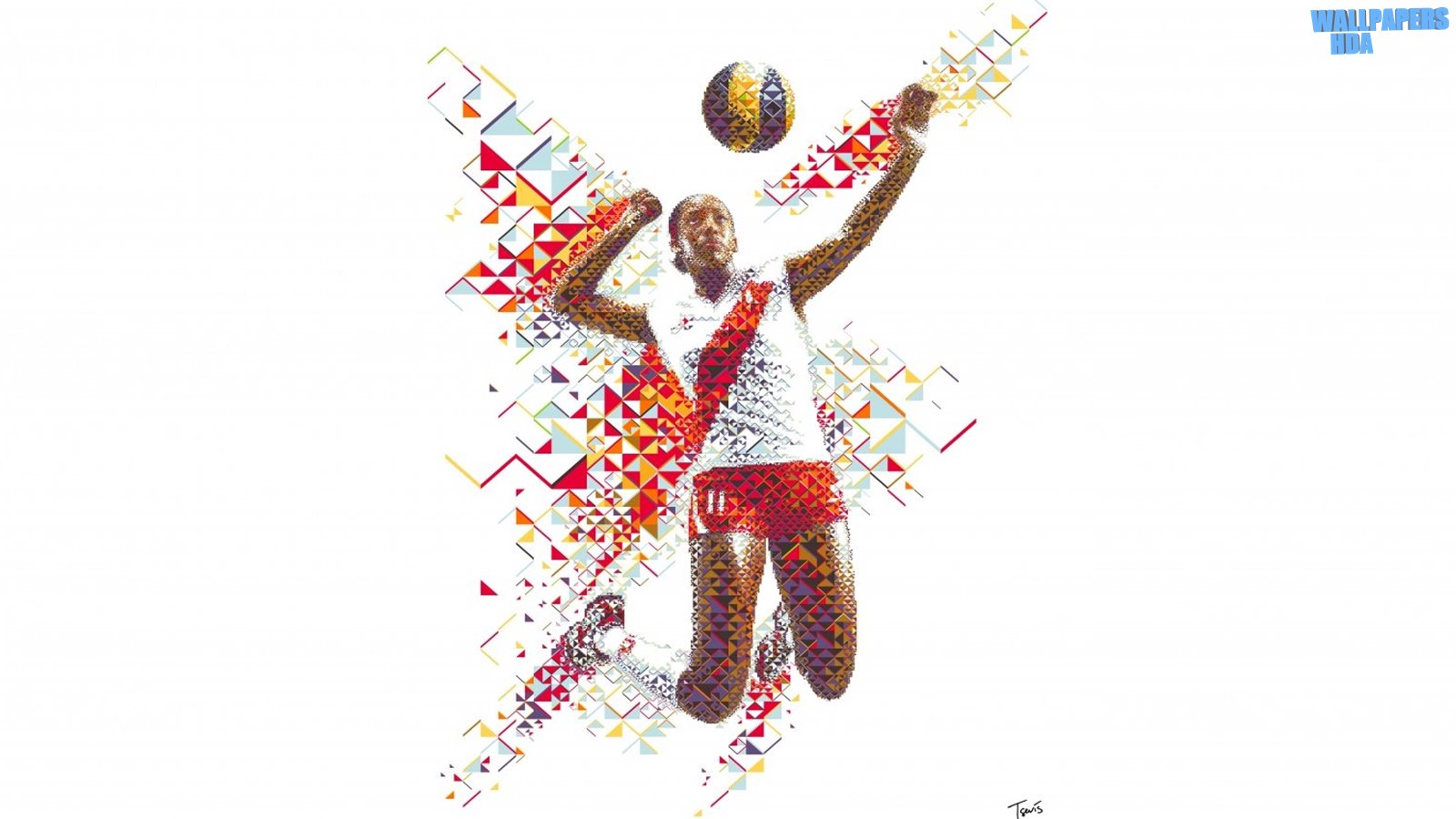 Volleyball player wallpaper 1600x900