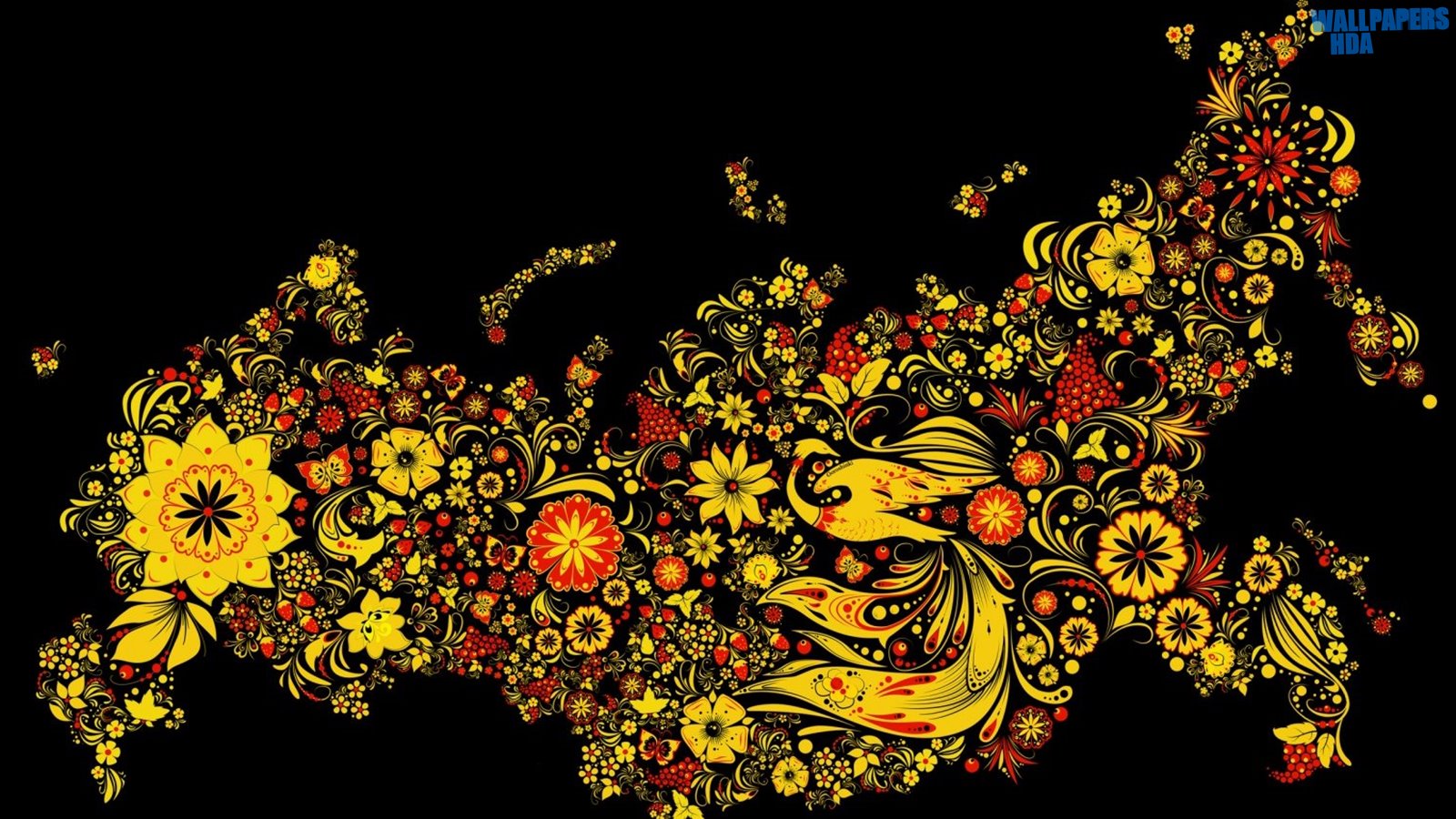 Yellow flowers background 2 wallpaper 1600x900