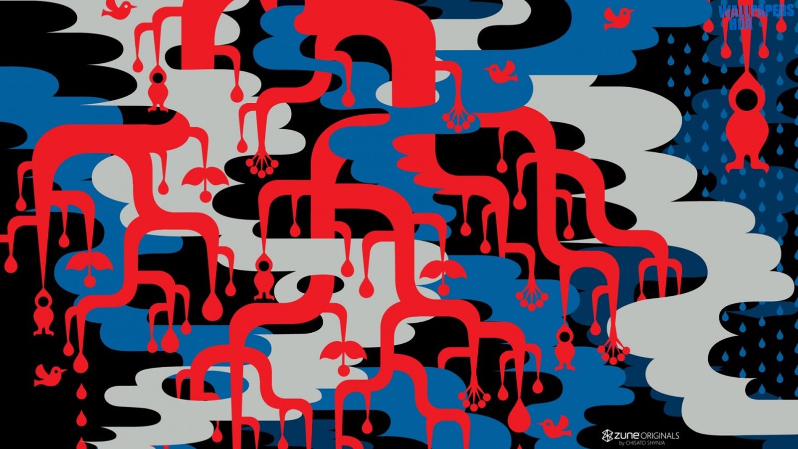 Zune abstract wallpaper 1600x900